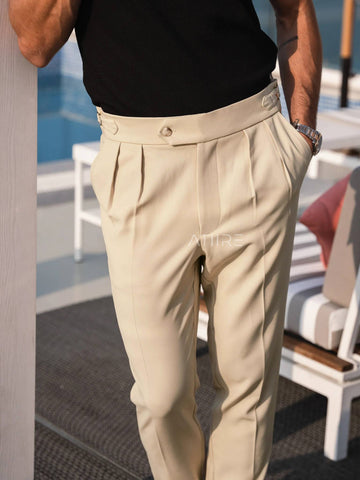 BIEGE SIGNATURE ITALIAN GURKHA PANTS BY ATIIRE