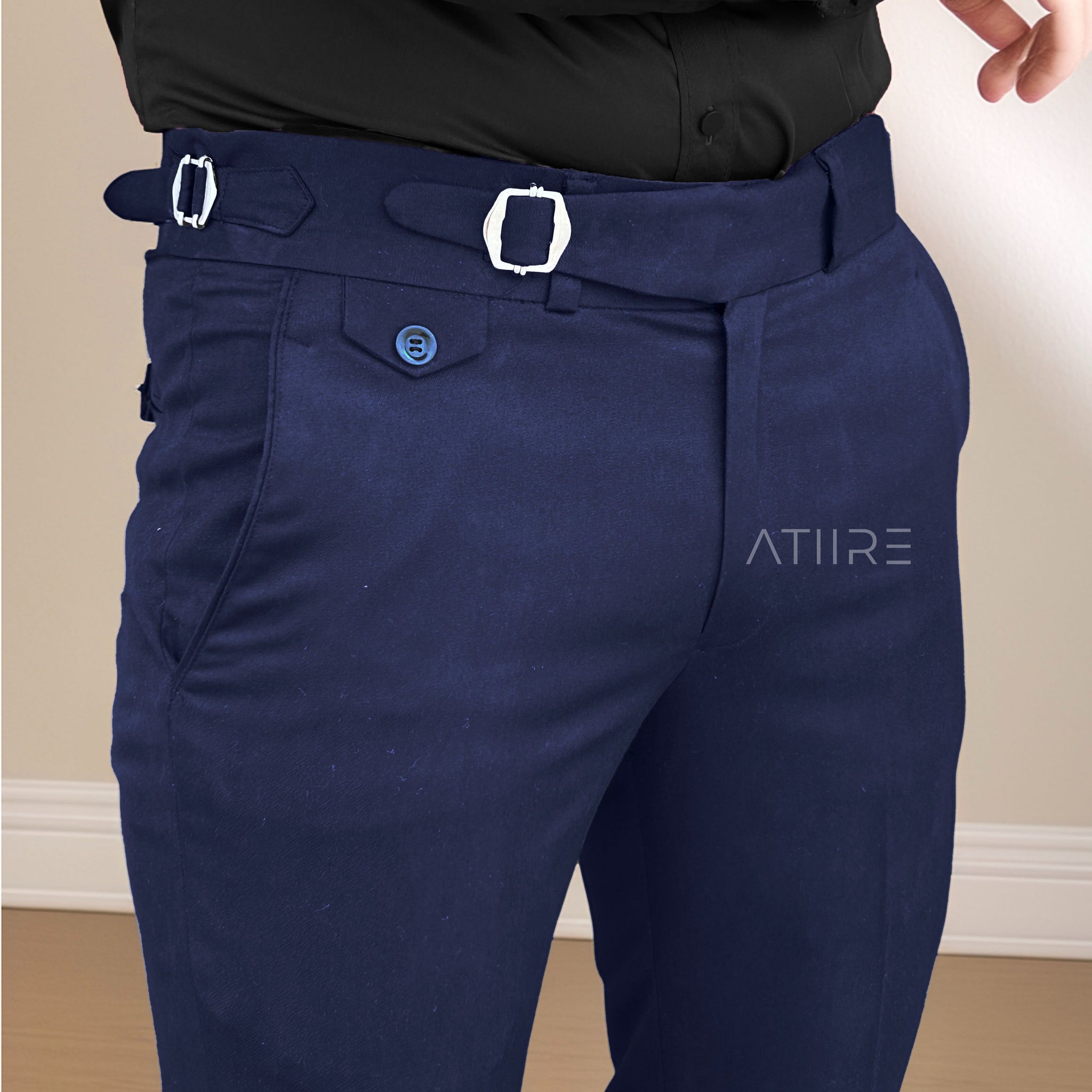 DUSK SINGLE PLEATED BUCKLE GURKHA PANTS BY ATIIRE