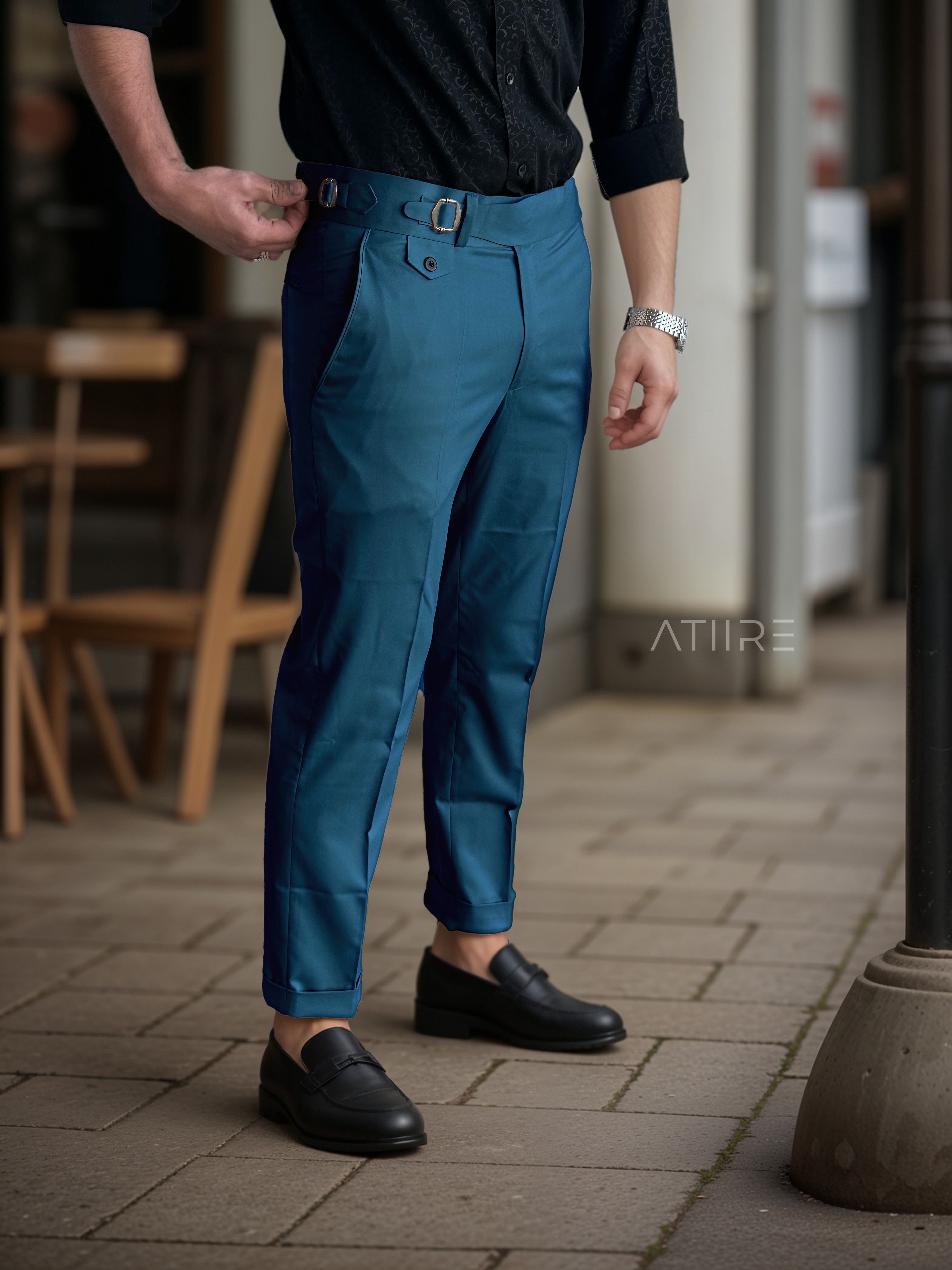 DAWN SINGLE PLEATED BUCKLE GURKHA PANTS BY ATIIRE