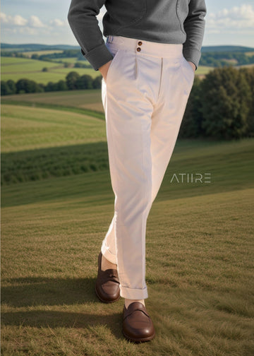 DAWN EDITION SIGNATURE BUTTONED GURKHA PANTS BY ATIIRE