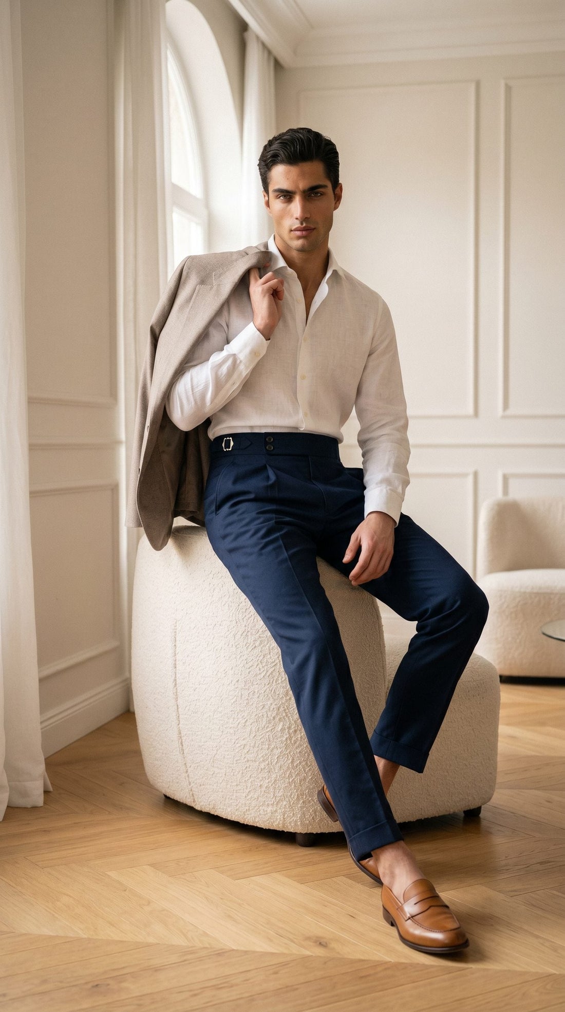 SIGNATURE BUTTONED GURKHA PANTS BY ATIIRE
